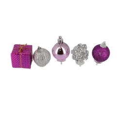 Décors De Noël Sur Pique Assortis Roses Patisdecor (X5)>Cerf Dellier Discount