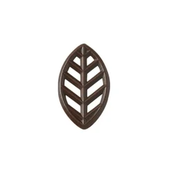 Cerf Dellier Casher*Décors Feuilles En Chocolat Noir (X175)
