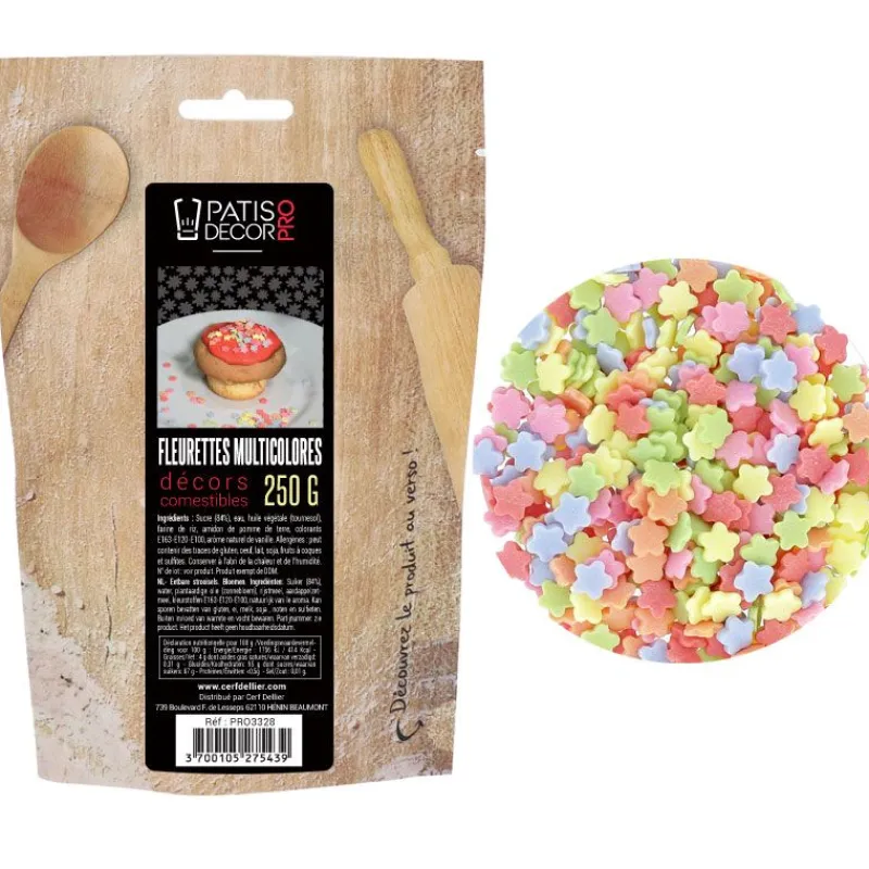 Décors Fleurettes Comestibles Patisdecor Pro 250 G>Cerf Dellier Sale