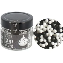 Décors Mini Billes Noires Et Blanches Patisdecor>Cerf Dellier Online
