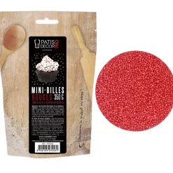 Décors Mini Billes Rouges Comestibles Patisdecor Pro 350 G>Cerf Dellier Hot