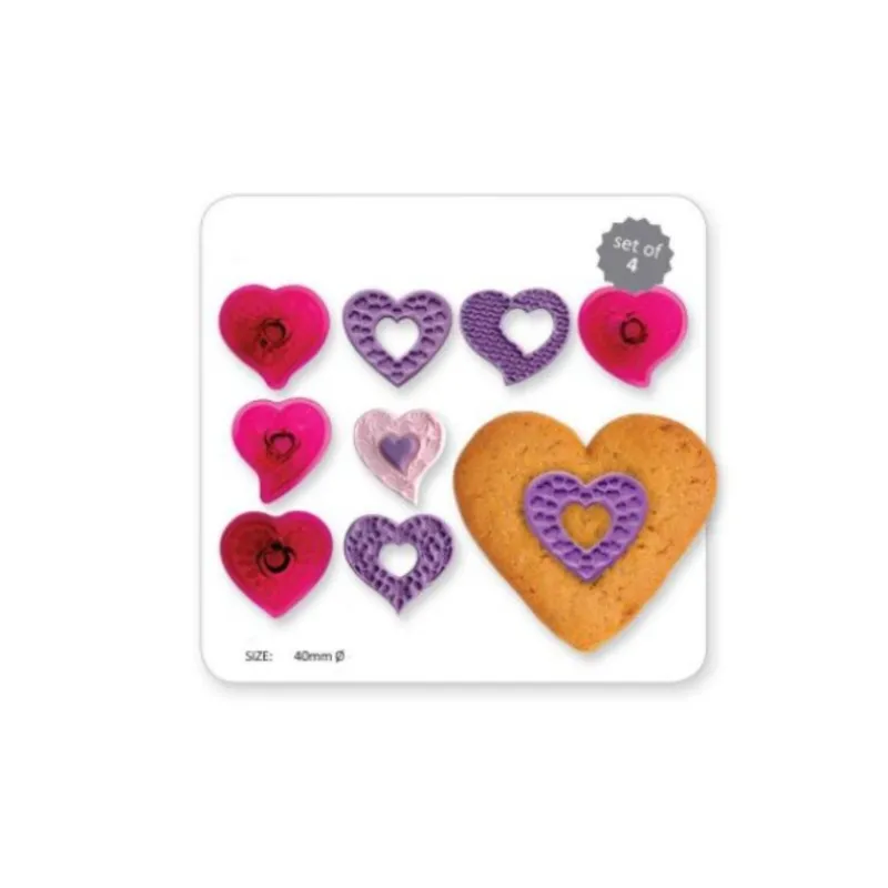 Découpoirs Coeurs Fantaisie (Jeu De 4)>Cerf Dellier