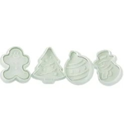 Découpoirs Éjecteurs Assortis Theme Noël (X 4)>Cerf Dellier Outlet