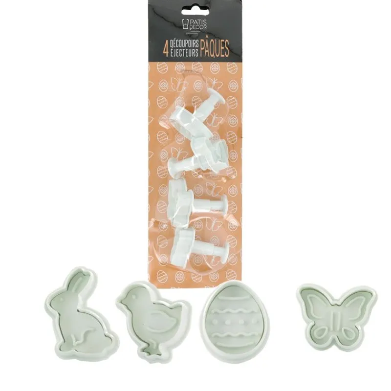 Découpoirs Éjecteurs Theme Pâques Patisdecor (X 4)>Cerf Dellier Clearance