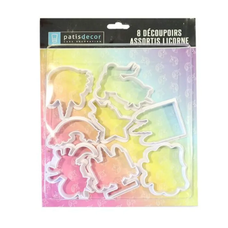 Cerf Dellier Emporte-Pièces Et Découpoirs*Découpoirs Licorne Assortis (X 8)
