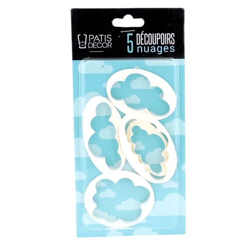 Cerf Dellier Emporte-Pièces Et Découpoirs*Découpoirs Nuage (X 5) Patisdecor