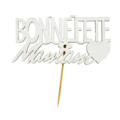 Decor Bonne Fete Maman Sur Pique Patisdecor (X2)>Cerf Dellier Best