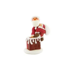 Decor Comestibles Pere Noël Hotte Dans La Cheminee (X20)>Cerf Dellier Hot