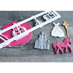 Decoupoir Pâte À Sucre 4 Empreintes Princesse>Cerf Dellier Outlet