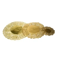 Dentelle Ronde Patisserie Papier Dore (X 100)>Cerf Dellier Sale