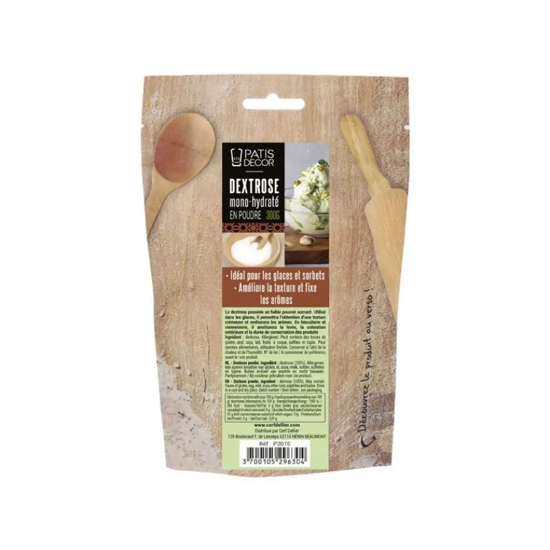 Cerf Dellier Sucrés Et Édulcorants*Dextrose Mono-Hydrate En Poudre Patisdecor 300 G