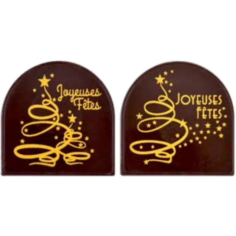 Embouts Bûchettes Chocolat Joyeuses Fêtes (X56)>Cerf Dellier Discount