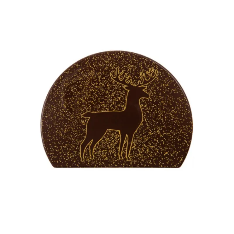 Embouts De Bûches Chocolat Silhouette Renne (X40)>Cerf Dellier Online