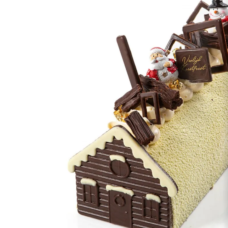 Embouts De Bûches Chocolat Noir / Blanc Chalet (X40)>Cerf Dellier