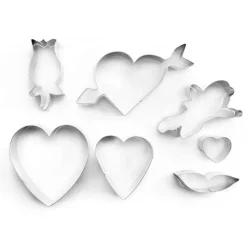 Cerf Dellier Emporte-Pièces Et Découpoirs*Emporte-Pièces Saint Valentin Assortis (X 7)