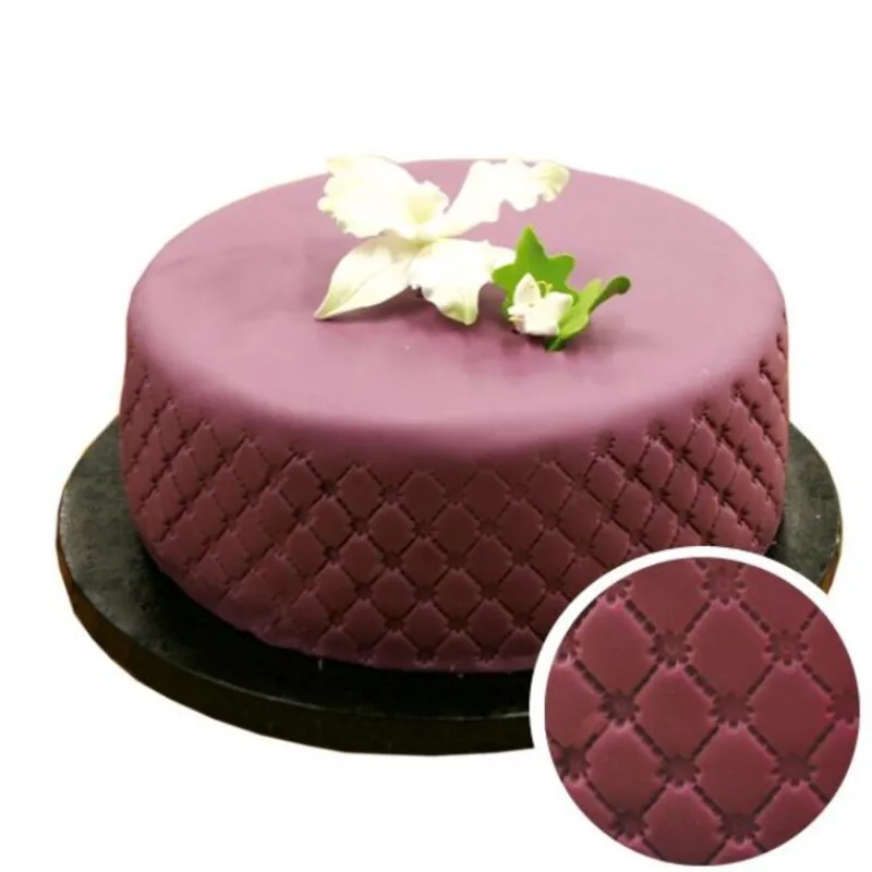 Empreinte Effet Matelasse Petites Fleurs Patisdecor>Cerf Dellier