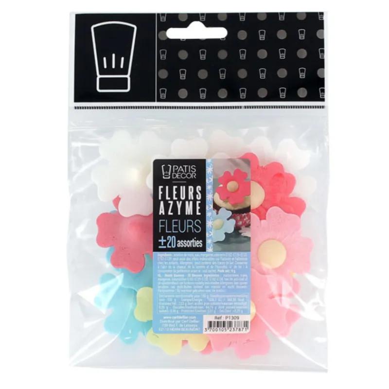 Fleurs Assorties En Azyme Patisdecor X20>Cerf Dellier Clearance