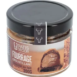 Cerf Dellier Pralinés Et Pates D'Aromatisation*Fourrage Croustillant Au Chocolat Au Lait Et Brisures De Crepes Dentelles 200 G