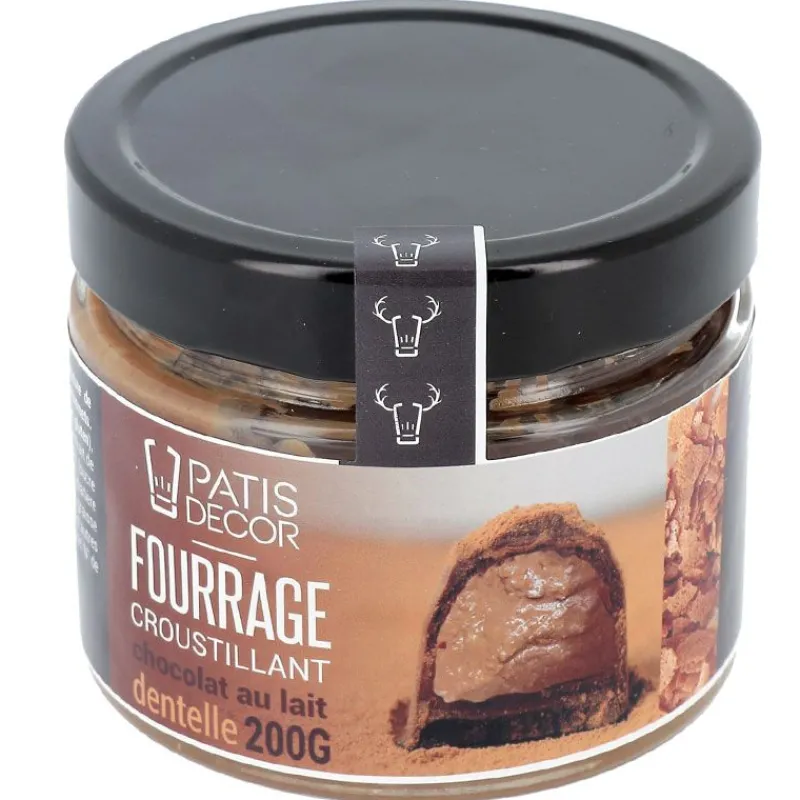 Cerf Dellier Pralinés Et Pates D'Aromatisation*Fourrage Croustillant Au Chocolat Au Lait Et Brisures De Crepes Dentelles 200 G