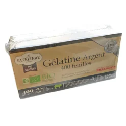 Cerf Dellier Gélatines Et Gélifiants*Gelatine Porcine 400 Feuilles Bio Briancon 1 Kg