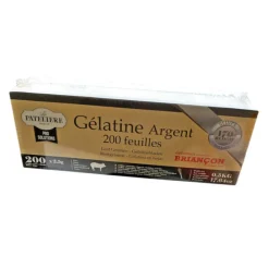Cerf Dellier Gélatines Et Gélifiants*Gelatine Porcine 200 Feuilles 170 Blooms 500 G