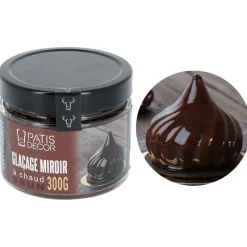 Cerf Dellier Glaçages Et Nappages*Glacage Miroir A Chaud Brun Patisdecor 300 G - Ddm 07/23