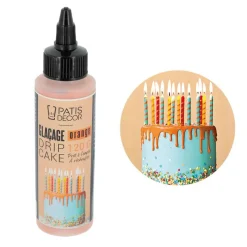 Cerf Dellier Glaçages Et Nappages*Glacage Pour Drip Cake Orange Patisdecor 120 G