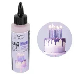 Cerf Dellier Glaçages Et Nappages*Glacage Pour Drip Cake Violet Patisdecor 120 G