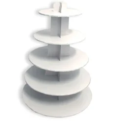 Grand Presentoir Cupcakes Blanc Rond>Cerf Dellier Best