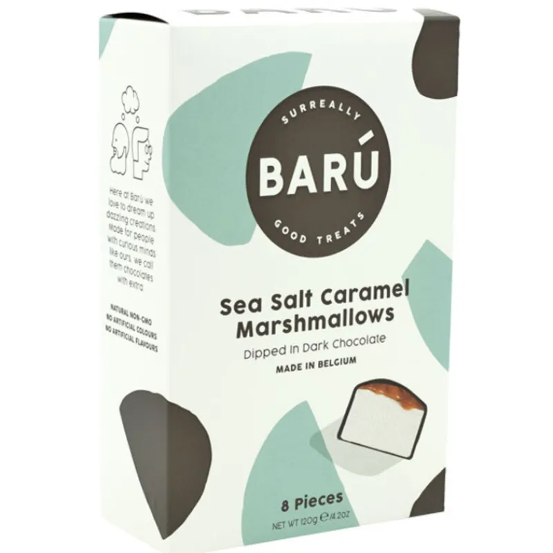 Cerf Dellier Bonbons Et Dragées*Guimauves Au Chocolat Noir Et Caramel A La Fleur De Sel - 120G