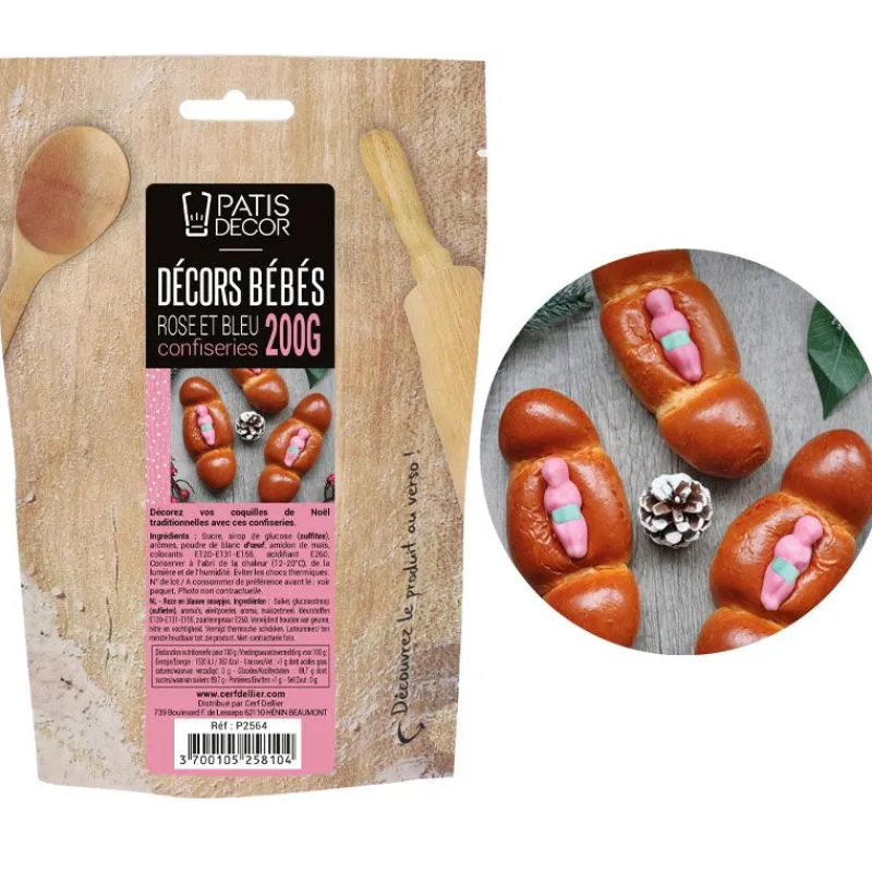 Cerf Dellier Bonbons Et Dragées*Jesus Sucre Fondant Patisdecor 200 G