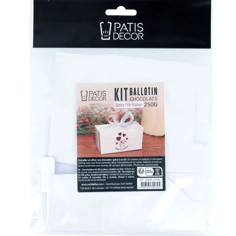 Kit Ballotin Chocolats Blanc >Cerf Dellier Outlet