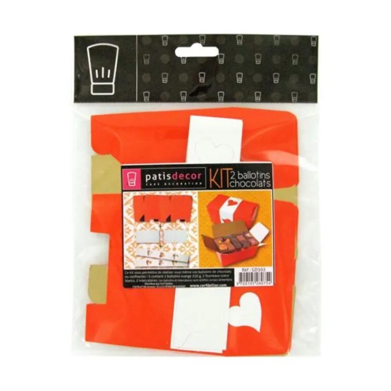 Kit Ballotin Orange / Or Patisdecor (X2)>Cerf Dellier Outlet