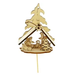 Kit Creche De Noël En Bois Sur Pique>Cerf Dellier