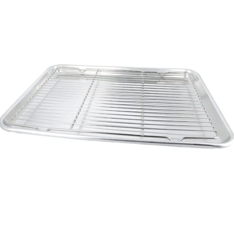 Cerf Dellier Grilles A Patisserie*Kit De Glacage Grille + Bac 45 X 33 Cm