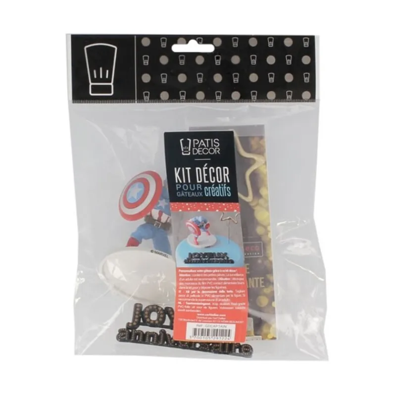 Kit Decor Gateau Captain America>Cerf Dellier Sale