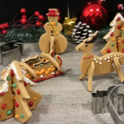 Cerf Dellier Emporte-Pièces Et Découpoirs*Kit Emporte-Pièces Biscuits De Noël 3D Patisdecor