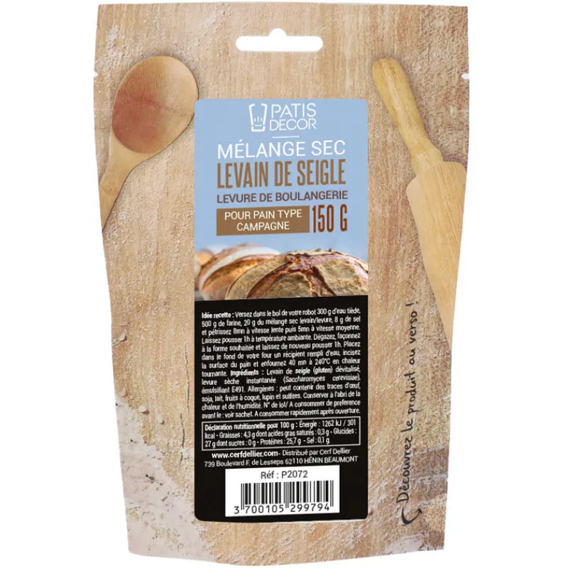 Cerf Dellier Levures*Levain De Seigle Patisdecor 150 G