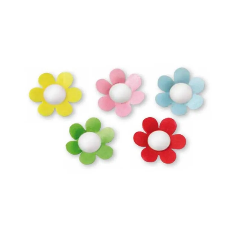Marguerites Assorties En Azyme Patisdecor X12>Cerf Dellier Sale