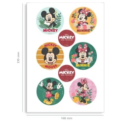 Mini Disques Azyme Mickey Minnie (X6)><noscript><img width=