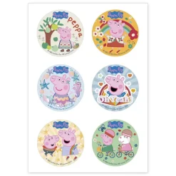 Mini Disques Azyme Peppa Pig (X6)>Cerf Dellier Discount
