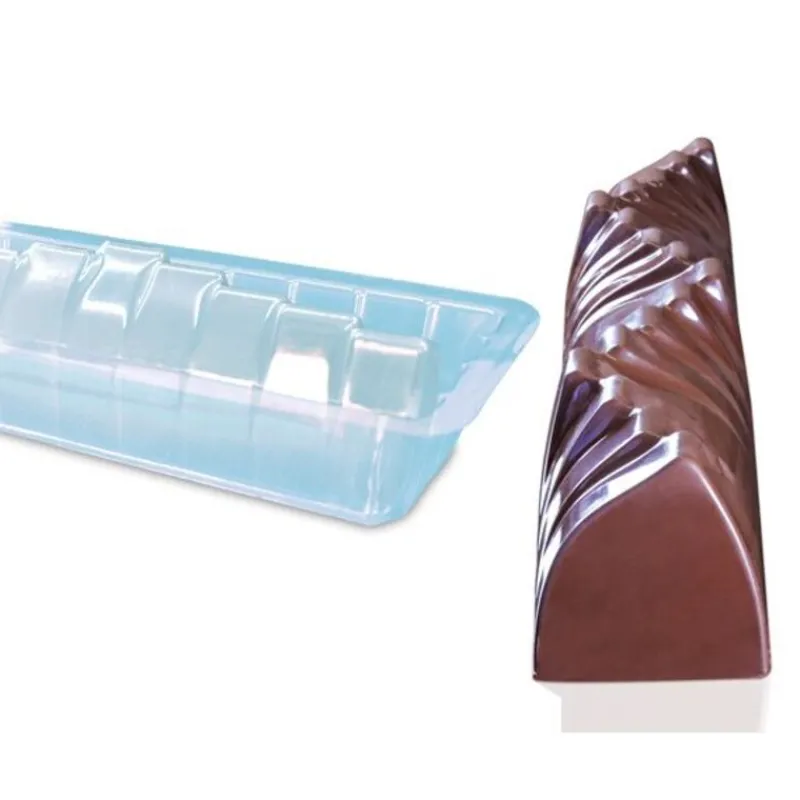 Cerf Dellier Moules À Bûche*Moule A Bûche Vague En Pvc (X 12)