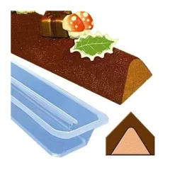 Cerf Dellier Moules À Bûche*Moule A Bûchette Triangle En Pvc (X 12)
