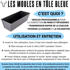 Cerf Dellier Moules À Brioches*Moule A Biscottes Evase En Tole Bleue