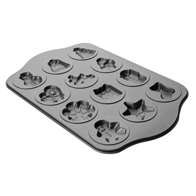 Cerf Dellier Moules Anti-Adhérents*Moule A Biscuits De Noël Assortis Anti-Adherent