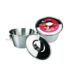 Cerf Dellier Moules À Kouglof*Moule A Flan Avec Couvercle Inox 16 Cm