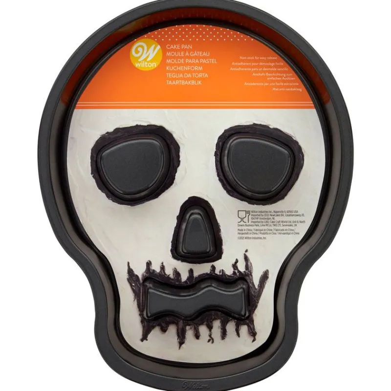 Cerf Dellier Moules Anti-Adhérents*Moule A Gateau Crane Halloween 3D Wilton