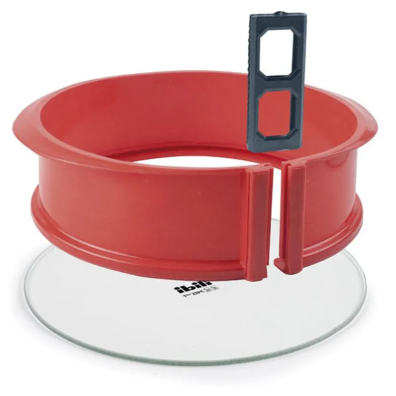 Cerf Dellier Moules À Charlotte*Moule A Manqué Demontable Rond Silicone Base En Verre 22,5 Cm