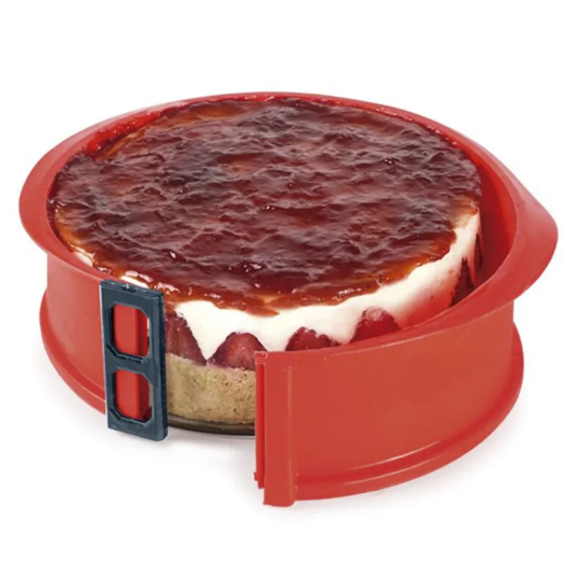 Cerf Dellier Moules À Charlotte*Moule A Manqué Demontable Rond Silicone Base En Verre 22,5 Cm