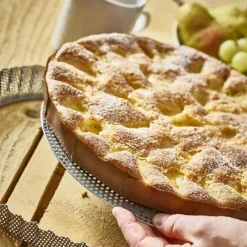 Cerf Dellier Moules À Tarte*Moule A Tarte Inox Perfore Et Cannele Fond Amovible De Buyer